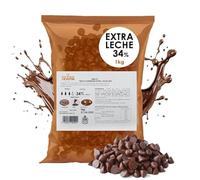 Cobertura Chocolate Extra Leche - 34% Cacao Trapa - Bolsa Kilo - Gotas Chocolate con Leche