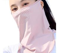 Cobertura Facial UV | Cubre Bufanda UPF 50+ | Visera Facial Refrescante Con Anillos Para Los Oídos | Protección UV Ice Silk | Visera Transpirable Con Trabillas Para Las Orejas Suministros Desde El