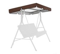 Cobertura para repuesto Balancín 3 Plazas con 15cm Cobertura(brown) | Tela Oxford 420D, al agua, duradera, protege contra lluvia y para sol, larga vida útil