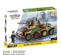 COBI-2287 BLOQUES DE TERMINALES WW2 PANZERKAMPFWAGEN SD.KFZ 234/2 PUMA PANZER...