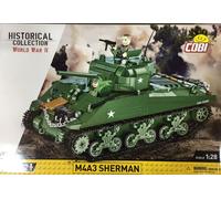 COBI 2570 Construcción Bloques encajables 1/28 M4A3 SHERMAN