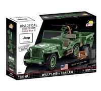 Cobi 2804 - HC WWII - Willys MB + Remolque Ejecutivo Edición - Pre-pedido