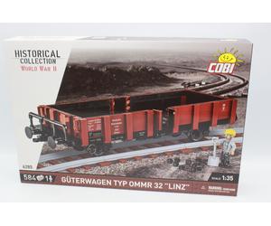 Cobi 6285 Vagón De Carga Tipo Ommr 43 Linz Piezas De Bloques 584 NEU OVP 1:35