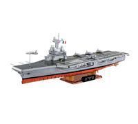 COBI Carrier Charles de Gaule Aircraft de ladrillos de construcción, 4272 piezas, escala 1:300, licencia marina nacional, a partir de 12 años