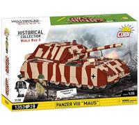 COBI SET DE CONSTRUCCION TANQUE PANZER VIII MAUS 1/35, 1353 PIEZAS