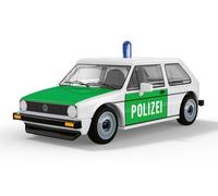 COBI Volkswagen Golf I Policía Escala 1:35 77 Piezas | Licencia de Volkswagen, marcas policiales, neumáticos de goma, estampados y pegatinas, escala 1:35, 77 piezas