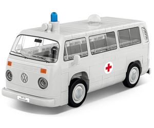 COBI Volkswagen T2b Krankenwagen | Impreso (Pad Printed), licencia original de Volkswagen, ambulancia, neumáticos de goma, inscripción de ambulancia