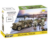 COBI 3132 Jeep Willys MB & Trailer Historical Collection