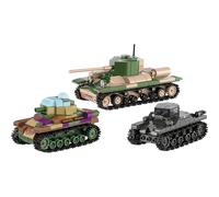 COBI World War II Renault R35 Valentine IX Panzer I COBI-2740 595 piezas
