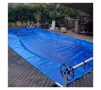 Cobija solar prémium de 16 mm para piscina, 4,5 m x 6,5 m / 15ft x 21ft / 15ft, para jacuzzi, spa, calentador de bañera de hidromasaje, fácil de cortar para nadadores y propietarios de piscinas