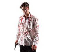 Cobo Regalo, S.L Disfraz Camisa Blanca con Sangre Falsa Adulto Talla Única L-XL