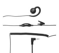 Cobra 2,5 mm C-Style Swivel Wrap Over-The-Ear Headset, Black