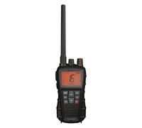 Cobra Radio VHF marina BlueBound 350 – 6 W, flotante, IPX7, Float n' Flash, LCD día/noche, Negro