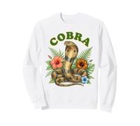 Cobra Cobra Cobra Floral Cobra Acuarela Boho Cobra Cobra Sudadera