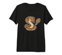 Cobra de Rugby con Dibujos Animados de Pelota Camiseta Premium