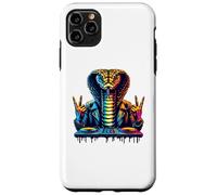 Cobra DJ Vibes - Veneno de neón, Bombo con Capucha y Ritual de bajo Carcasa para iPhone 11 Pro MAX