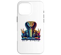 Cobra DJ Vibes - Veneno de neón, Bombo con Capucha y Ritual de bajo Carcasa para iPhone 16 Pro MAX