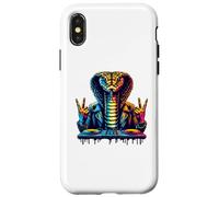 Cobra DJ Vibes - Veneno de neón, Bombo con Capucha y Ritual de bajo Carcasa para iPhone X/XS