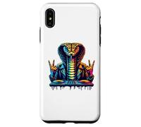 Cobra DJ Vibes - Veneno de neón, Bombo con Capucha y Ritual de bajo Carcasa para iPhone XS MAX