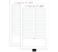 COBRA Grocery List Magnet Pad for Fridge, Design Magnetic List Pad for Fridge, Grocery List Notepad, To-Do Memos, List