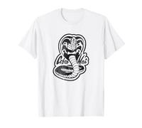 Cobra Kai Camiseta Hombre Manga Larga Talla S Azul, Blanco