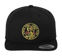 Cobra Kai Licenciado Oficialmente Patch Premium Snapback Cap (Negro), Talla única