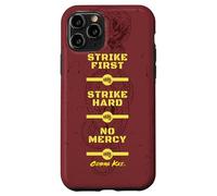 Cobra Kai Strike First Red and Gold Snake Logo TV Show Carcasa para iPhone 11 Pro