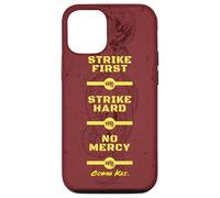 Cobra Kai Strike First Red and Gold Snake Logo TV Show Carcasa para iPhone 12/12 Pro