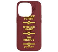 Cobra Kai Strike First Red and Gold Snake Logo TV Show Carcasa para iPhone 14 Pro