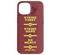 Cobra Kai Strike First Red and Gold Snake Logo TV Show Carcasa para iPhone 15
