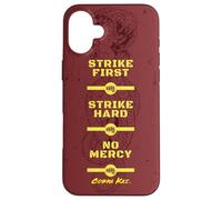 Cobra Kai Strike First Red and Gold Snake Logo TV Show Carcasa para iPhone 16 Plus