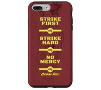 Cobra Kai Strike First Red and Gold Snake Logo TV Show Carcasa para iPhone 7 Plus/8 Plus