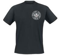 Cobra Kai White Patches Hombre Camiseta Negro L 100% algodón Regular
