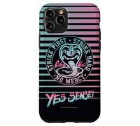 Cobra Kai Yes Sensei Retro Stripes Vaporwave TV Show Carcasa para iPhone 11 Pro