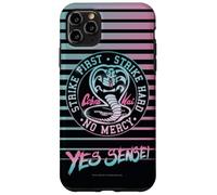 Cobra Kai Yes Sensei Retro Stripes Vaporwave TV Show Carcasa para iPhone 11 Pro MAX