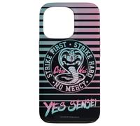 Cobra Kai Yes Sensei Retro Stripes Vaporwave TV Show Carcasa para iPhone 13 Pro