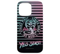 Cobra Kai Yes Sensei Retro Stripes Vaporwave TV Show Carcasa para iPhone 14 Pro MAX