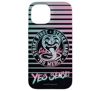Cobra Kai Yes Sensei Retro Stripes Vaporwave TV Show Carcasa para iPhone 15