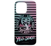 Cobra Kai Yes Sensei Retro Stripes Vaporwave TV Show Carcasa para iPhone 15 Pro MAX