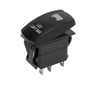 Cobra-Tek PL-SW70W Interruptor basculante grabado con láser iluminado blanco, impermeable, función de encendido/apagado, 12 V/24 V, 20 amperios para barras de luz LED