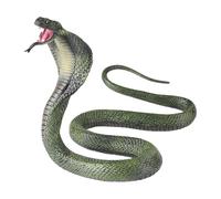 Cobra Toy - Figura de serpiente suave | Figura de serpiente sólida | Scary broma Cobra Animal Figures |Funny Tricky Halloween Props | Hilarious broma de broma de animales Safari para niños adultos PVC