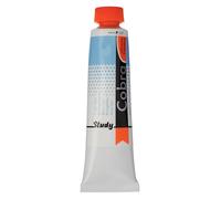 Cobra Tubo de colores al óleo mezclables con agua Study - Azul real 517-40 ml - Semiopaco - Alta resistencia a la luz