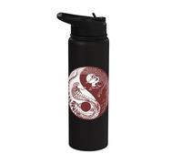 Cobra y Grulla, Yin y Yang Chi-Gong Tai-Chi Yoga Qi Gong Stainless Steel Insulated Water Bottle