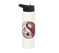 Cobra y Grulla, Yin y Yang Chi-Gong Tai-Chi Yoga Qi Gong Stainless Steel Insulated Water Bottle