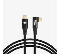 CobraTether Cable USB-C a USB-C 90°, 10m, Negro