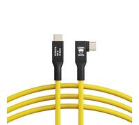CobraTether Cable USB-C a USB-C 90°, 5m, Amarillo