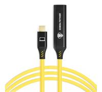 CobraTether Cable USB-C a USB-C Female, Extensión, 10m, Amarillo