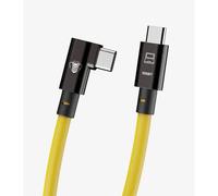 COBRAUNION Cable de anclaje USB-C - 10M 10G Recto - En ángulo de 90 amarillo