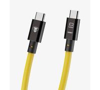 COBRAUNION Cable de anclaje USB-C - 10M 10G Recto - Recto amarillo