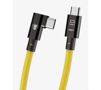 CobraTether Cable USB-C a USB-C 90°, 10m, Amarillo